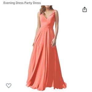 Peach/coral formal dress